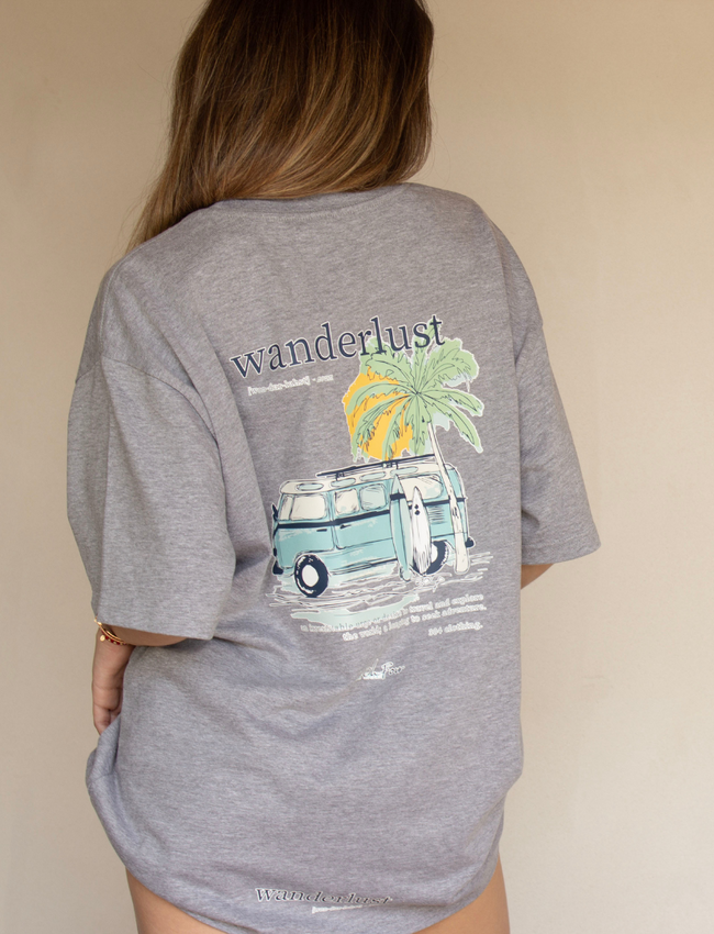 304 Womens Wanderlust Grey T-Shirt