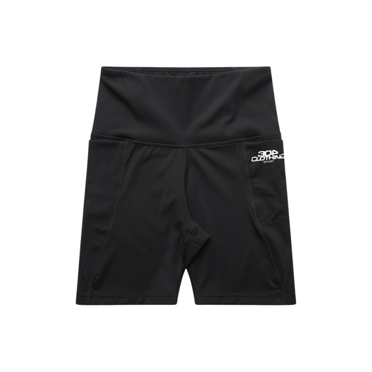 304 Sport Active Womens Bike Shorts Black