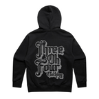 304 Vintage Heavy Zip Hood Black