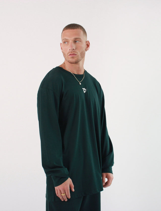 304 Mens TOF Essentials L/S T-shirt Pine Green