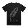 304 x The Lily Mae Foundation Heavy T-Shirt Black Personalised
