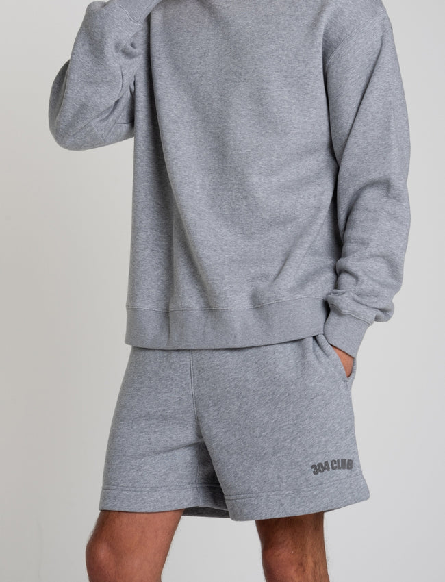 304 Mens Club Athletic Grey Shorts Dark Grey Print