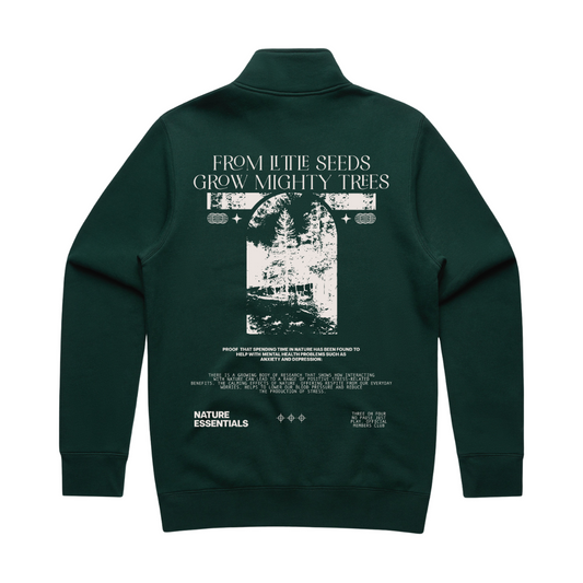 Nature Essentials Half Zip Pine Green