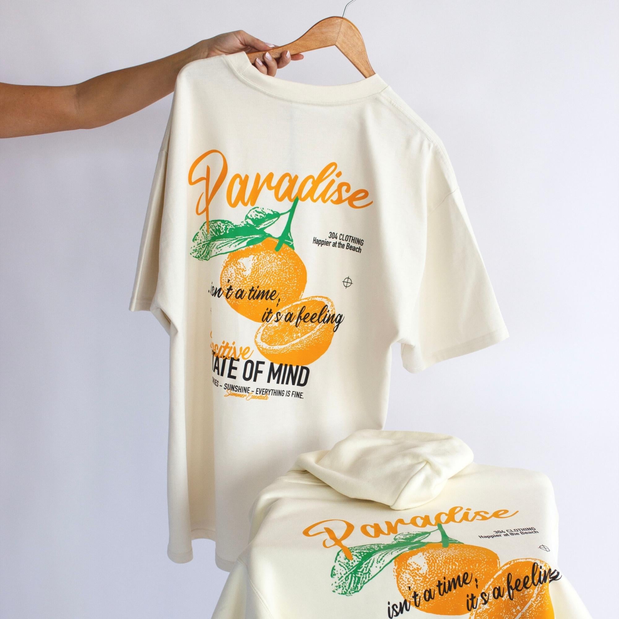 304 Clothing | Paradise T-shirt (Oversized) | Off White | 304 Mens