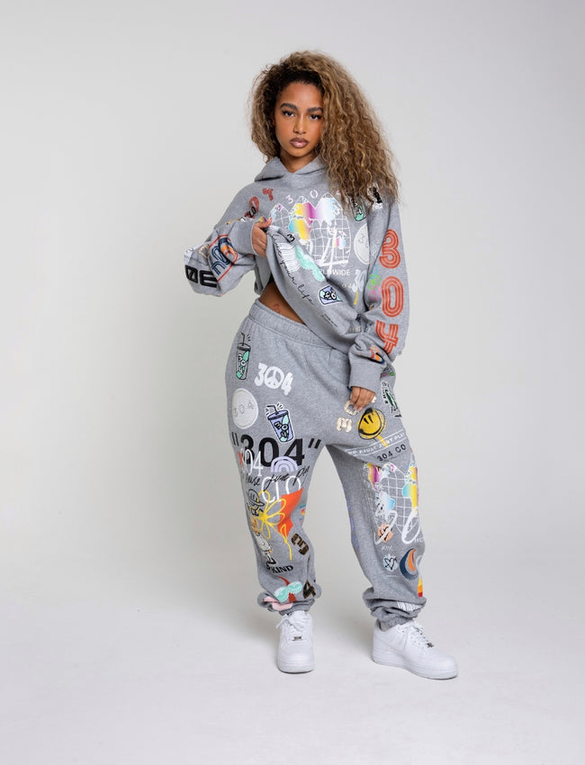 304 Womens Apex 2.0 Athletic Grey Joggers