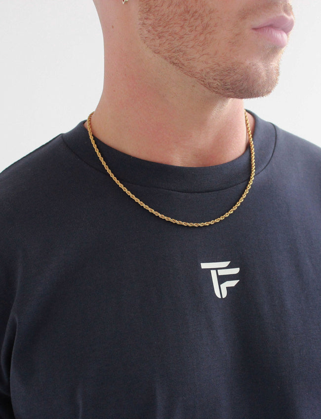 304 Mens TOF Essentials T-shirt Faded Indigo