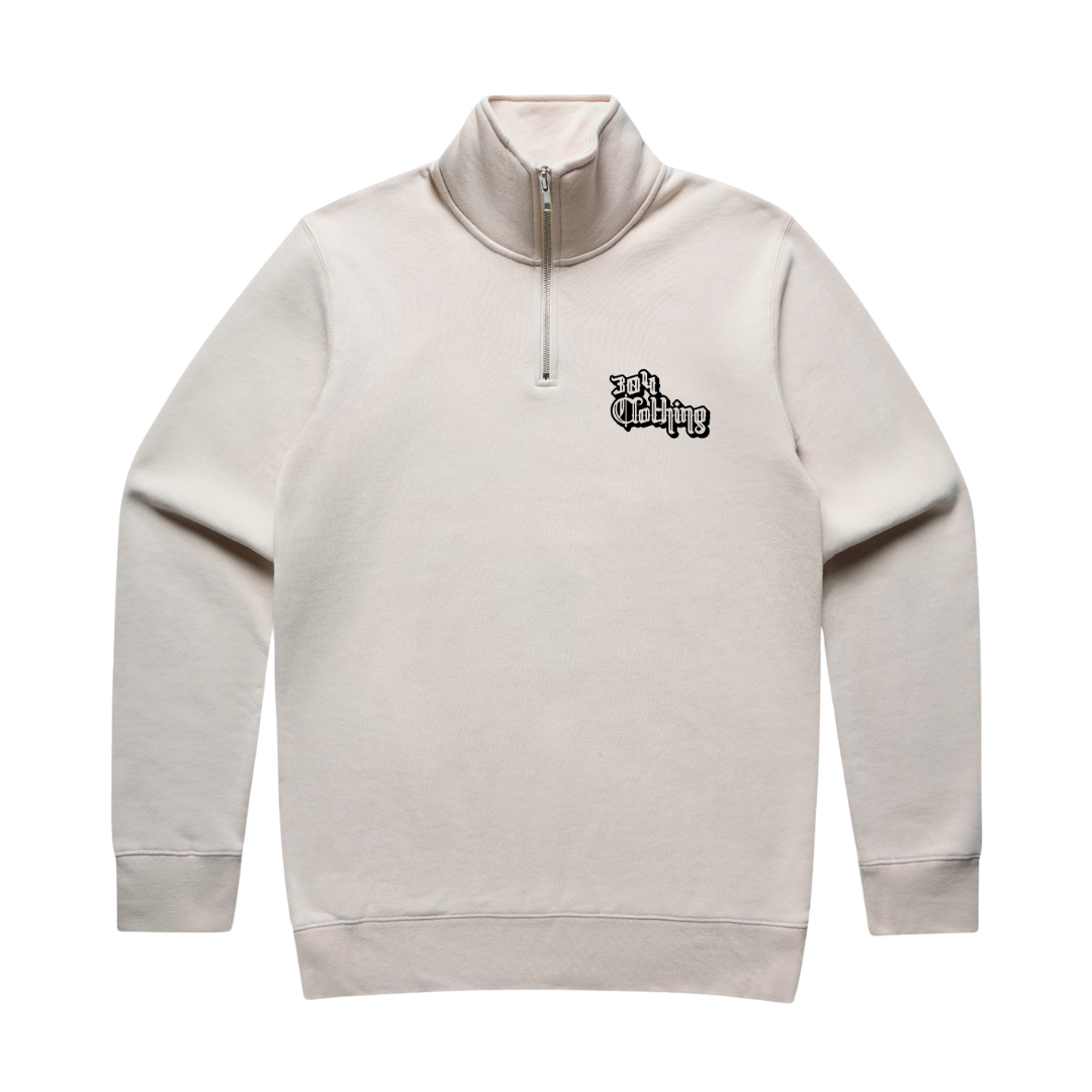 304 Vintage Half Zip Bone