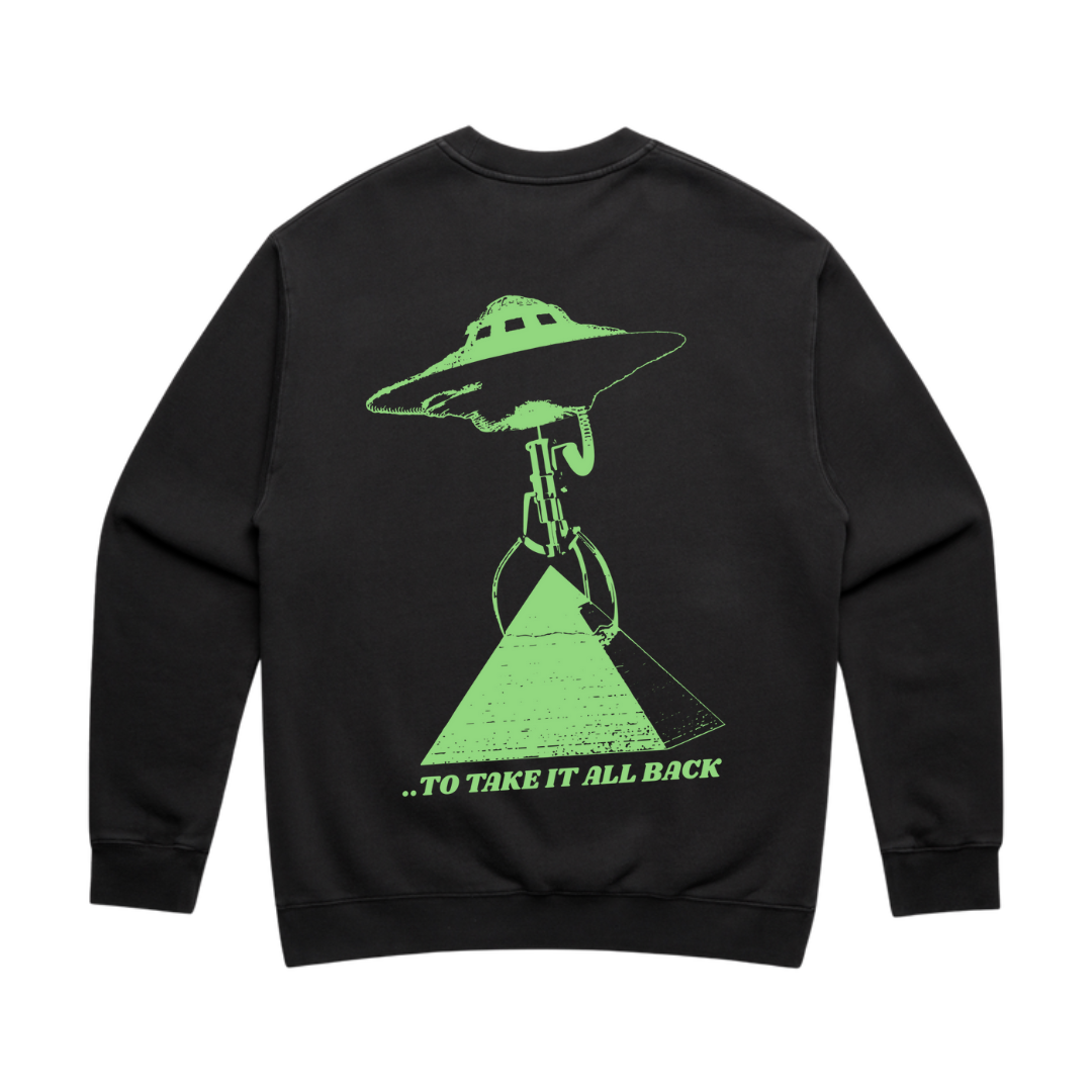 UFO Sweater Faded Black