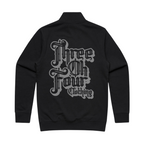 304 Vintage Half Zip Black