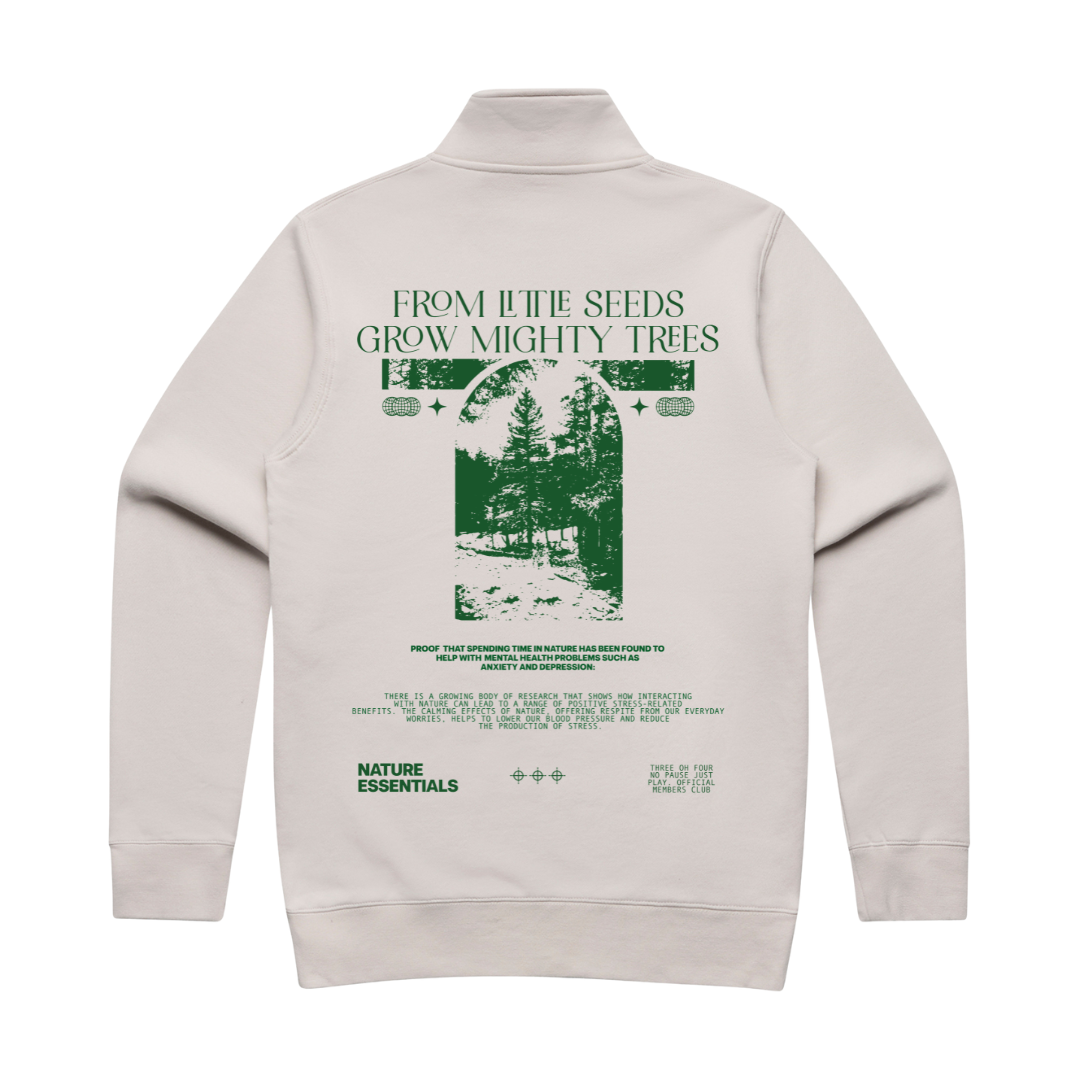 Nature Essentials Half Zip Bone