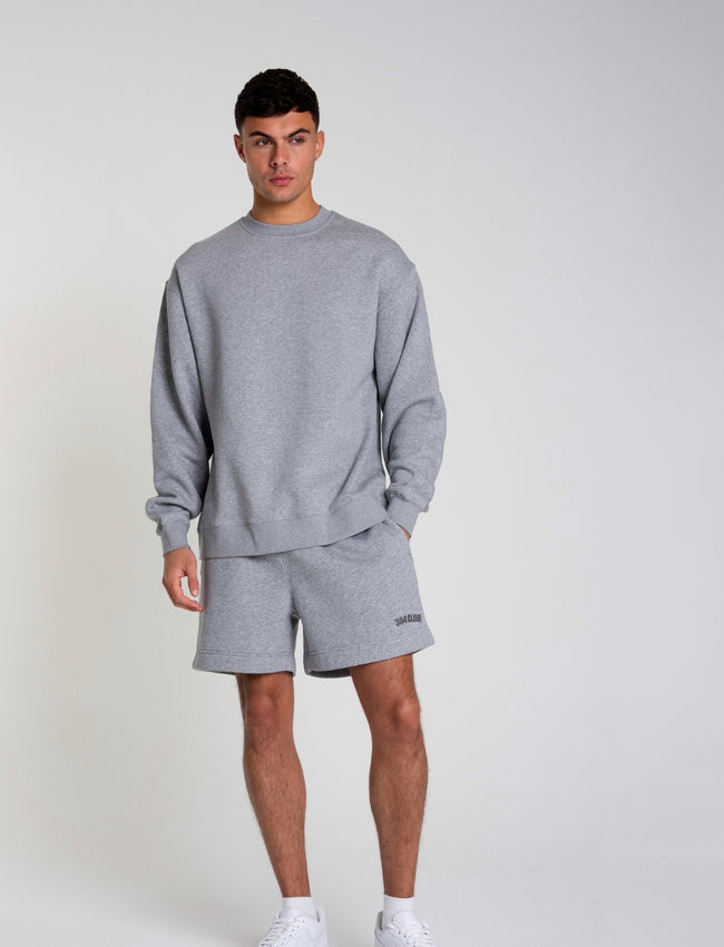 304 Mens Club Athletic Grey Shorts Dark Grey Print