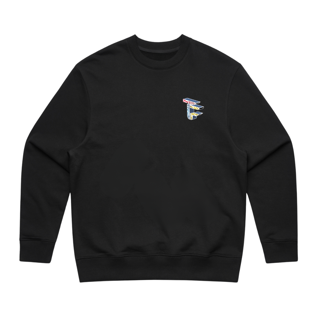 TOF Animal Style Heavy Sweater Black