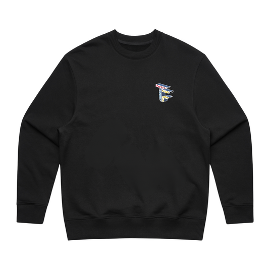 TOF Animal Style Heavy Sweater Black