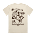 Caffeine Crew 3.0 Heavy Faded T-Shirt Ecru