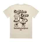 Caffeine Crew 3.0 Heavy Faded T-Shirt Ecru