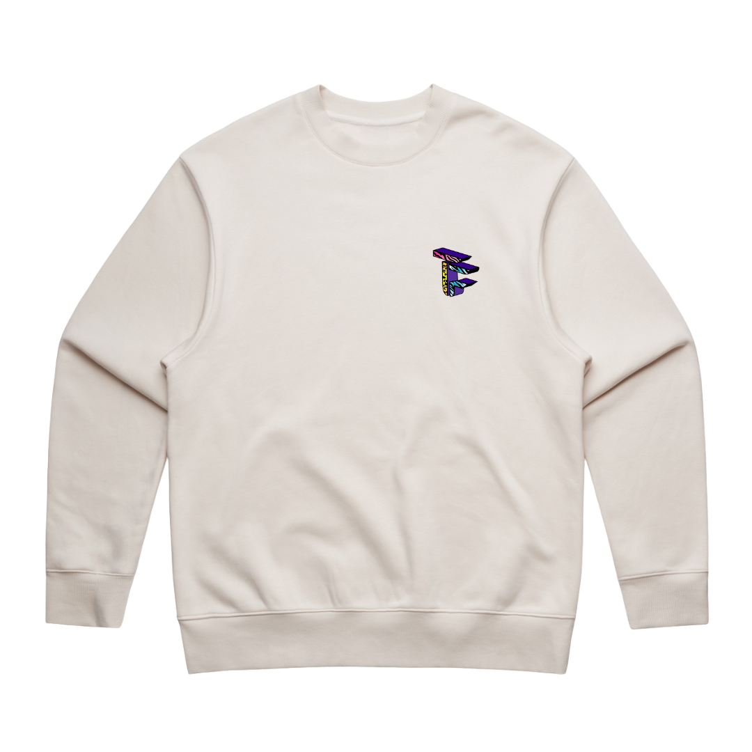 TOF Animal Style Heavy Sweater Bone