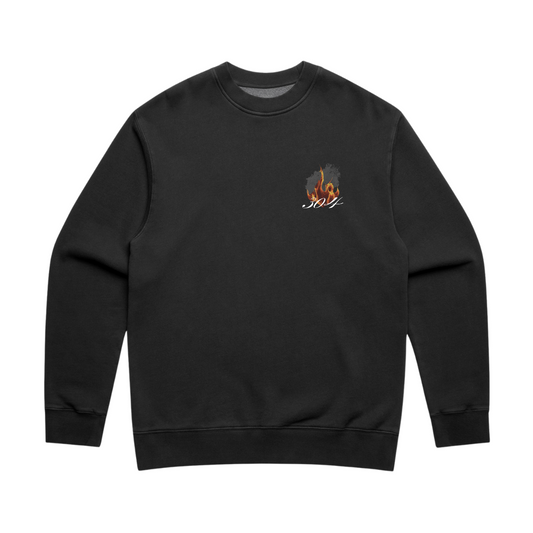 Embers Rise Heavy Sweater Faded Black