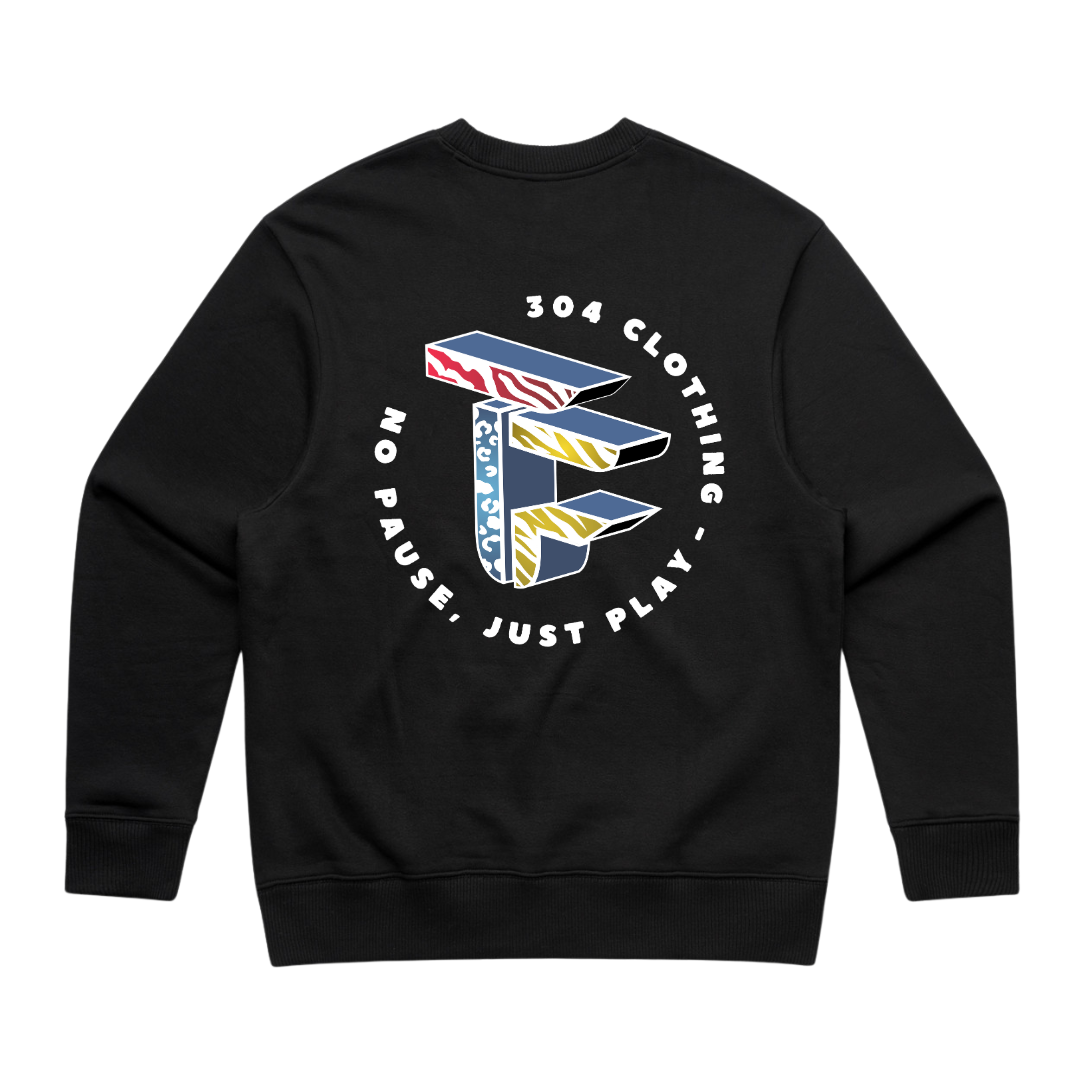 TOF Animal Style Heavy Sweater Black