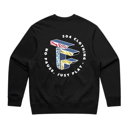 TOF Animal Style Heavy Sweater Black