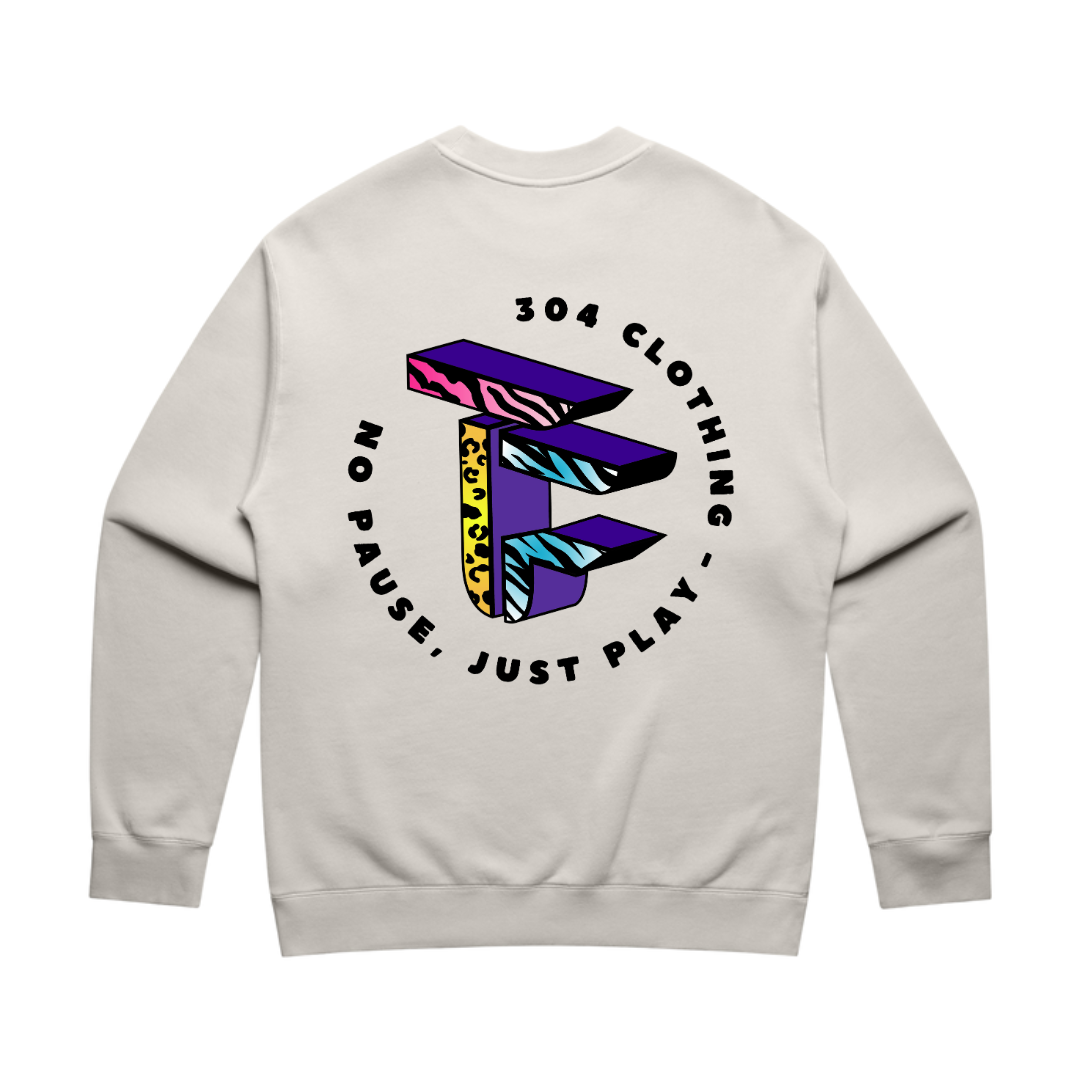 TOF Animal Style Heavy Sweater Bone