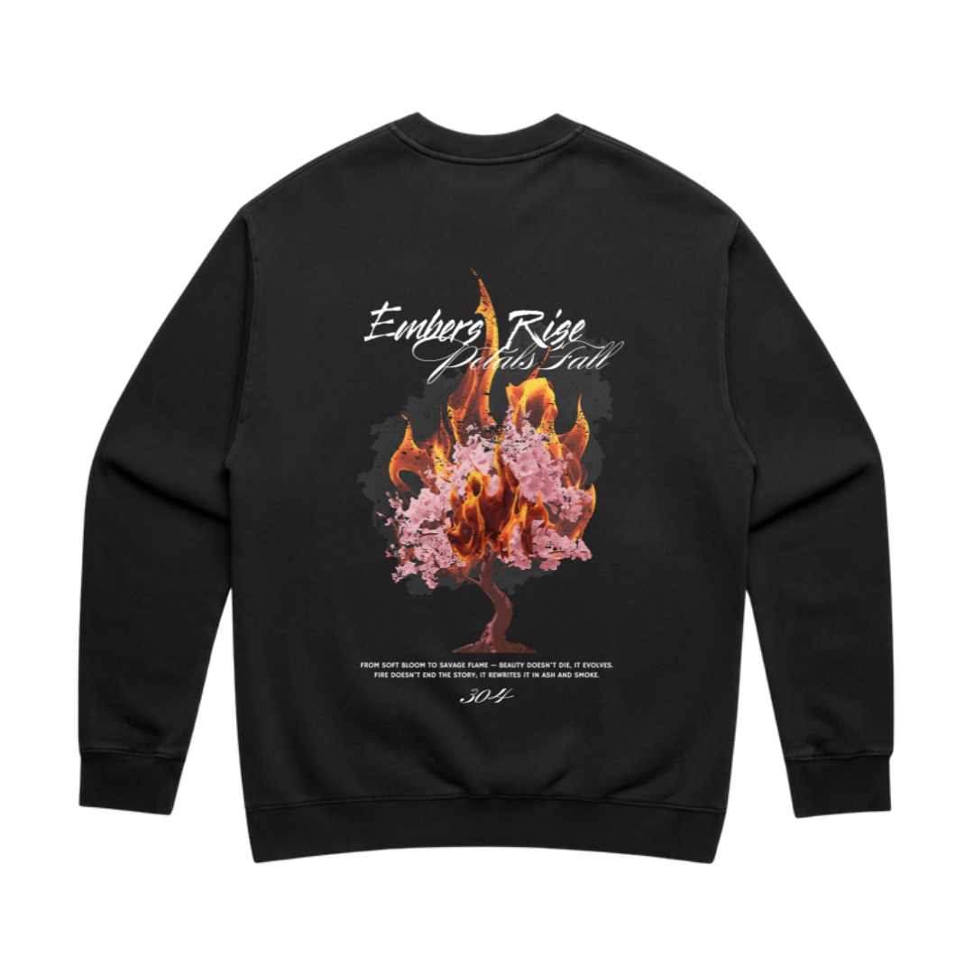 Embers Rise Heavy Sweater Faded Black