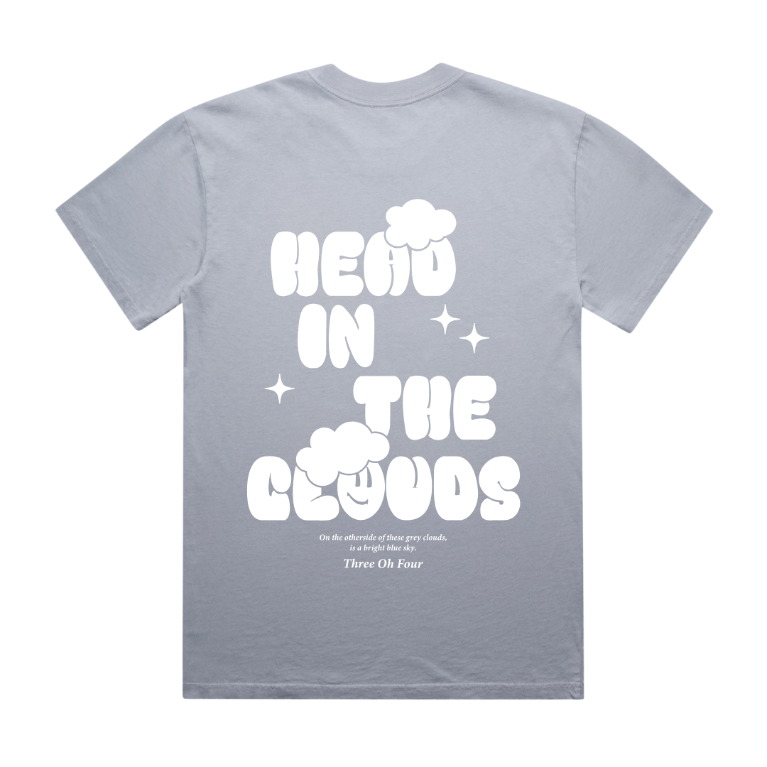 Head In The Clouds Heavy Faded T-Shirt Powder