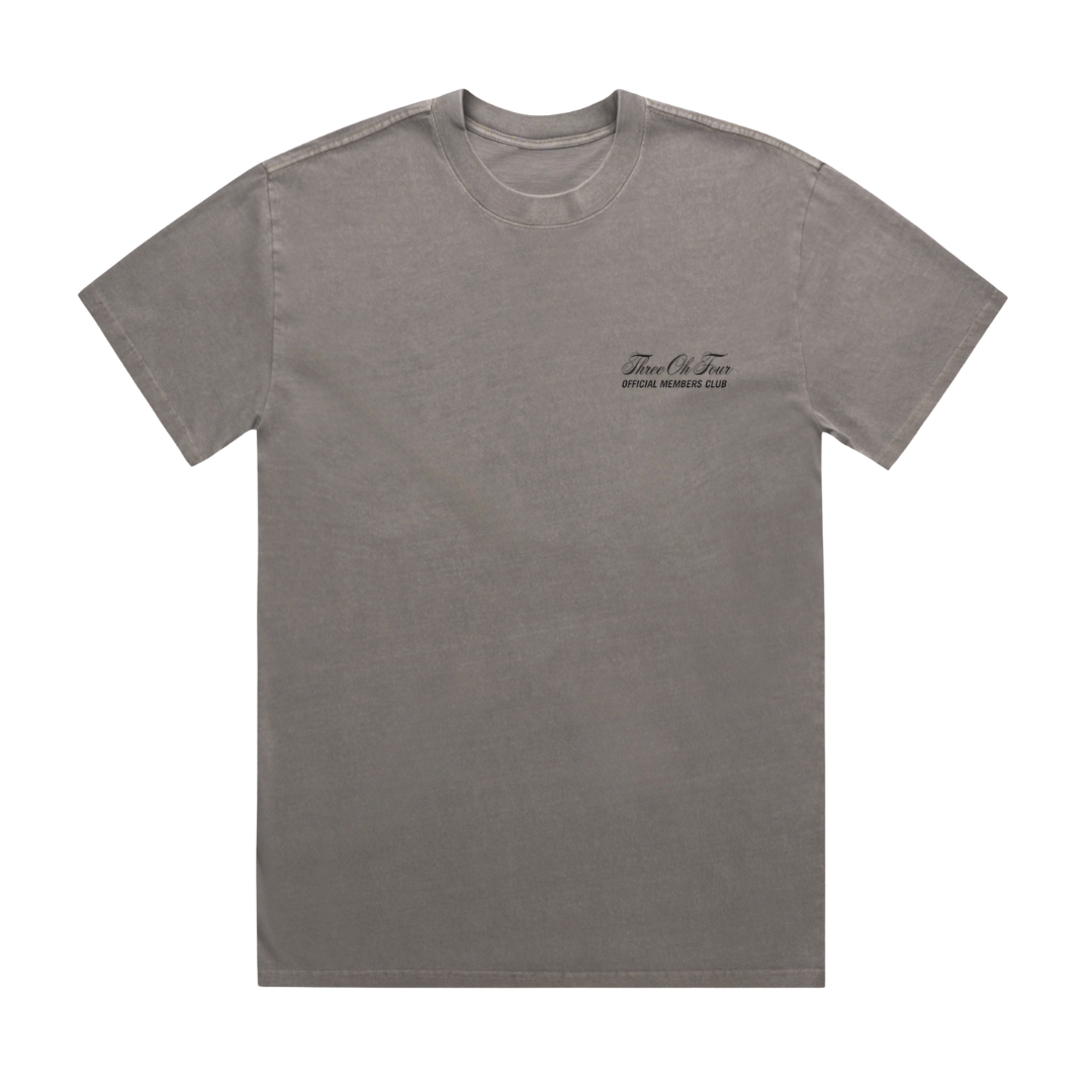 Miami Heavy Faded T-Shirt Grey
