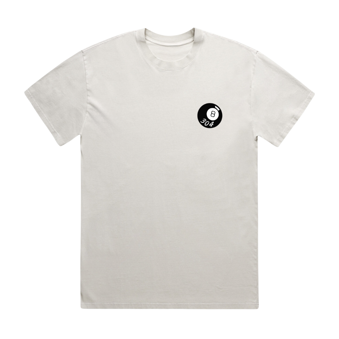 8 Ball Heavy Faded T-Shirt Bone