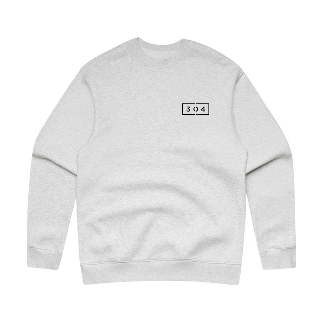 304 Essentials Sweater White Heather