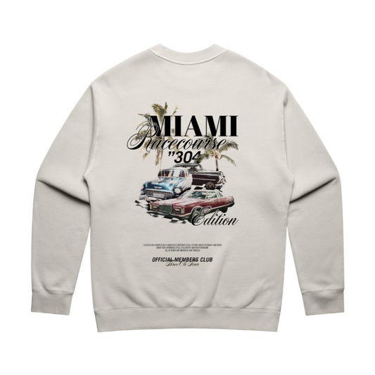 Miami Heavy Sweater Faded Bone