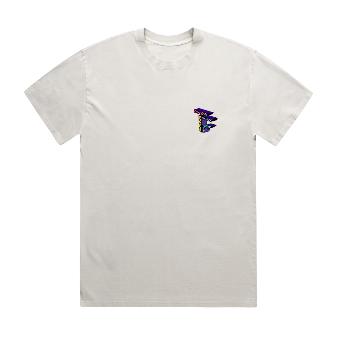 TOF Animal Style Heavy Faded T-Shirt Bone