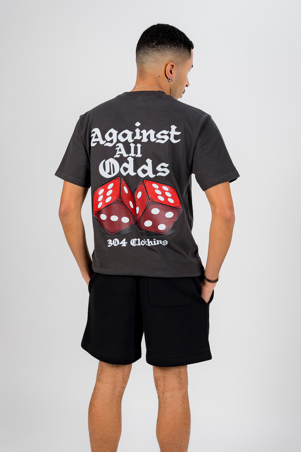 Against All Odds T-Shirt Faded Coal