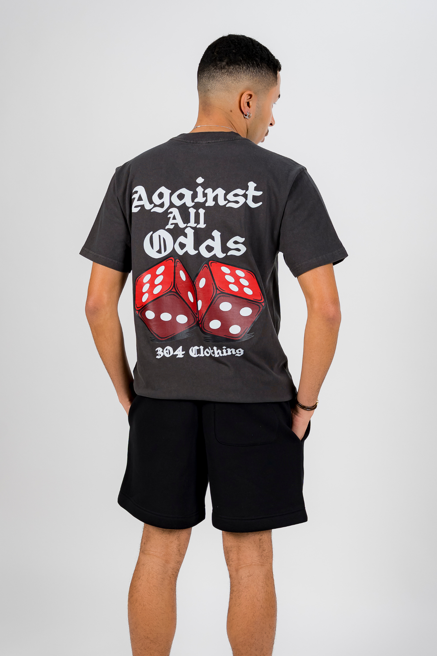 Against All Odds T-Shirt Faded Coal