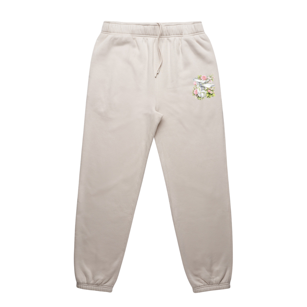 TOF Floral Joggers Bone