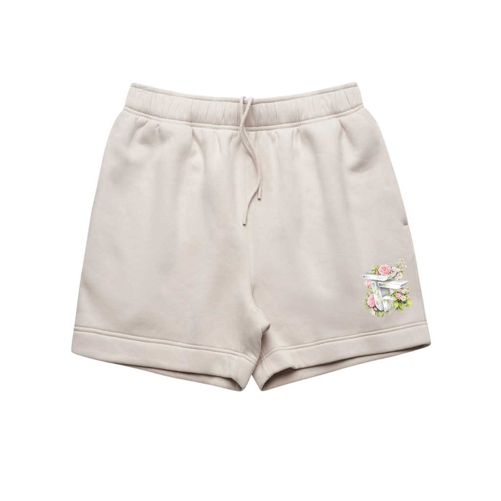 TOF Floral Shorts Bone