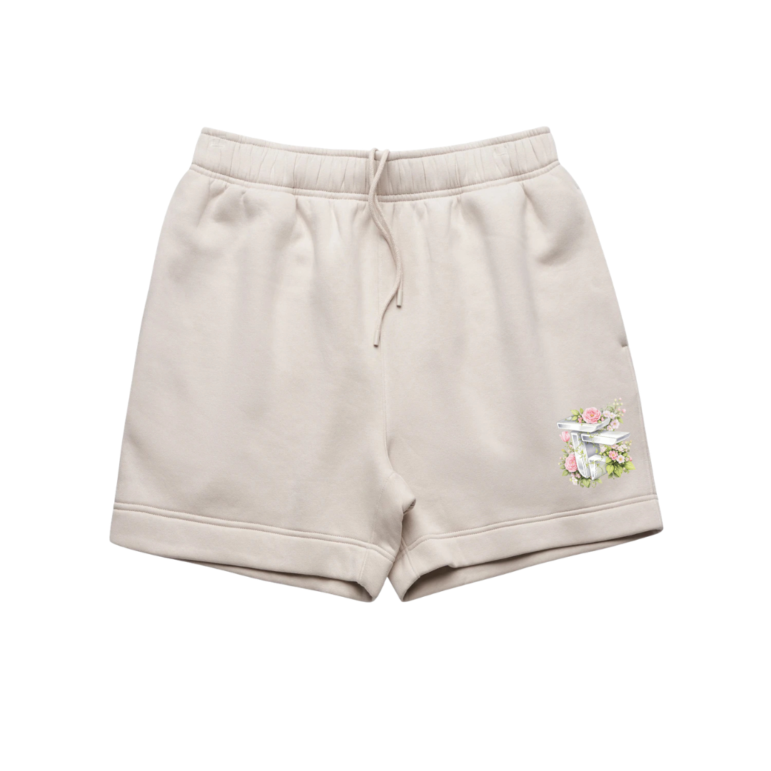 TOF Floral Shorts Bone