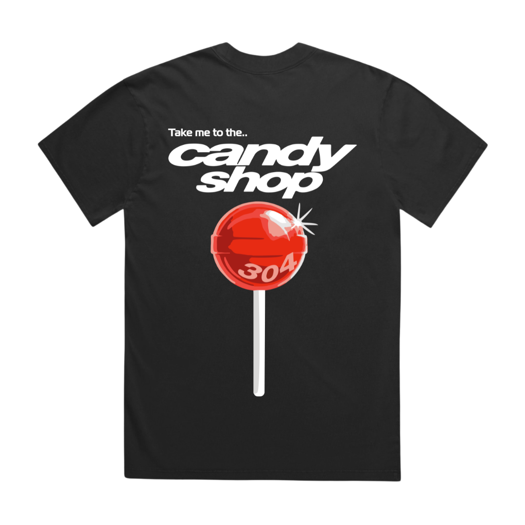 Candy Shop T-Shirt Faded Black