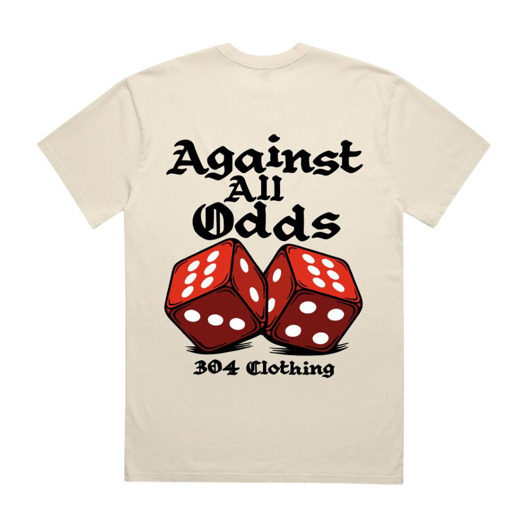 Against All Odds T-Shirt Faded Ecru