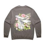 TOF Floral Sweater Faded Grey