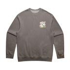 TOF Floral Sweater Faded Grey