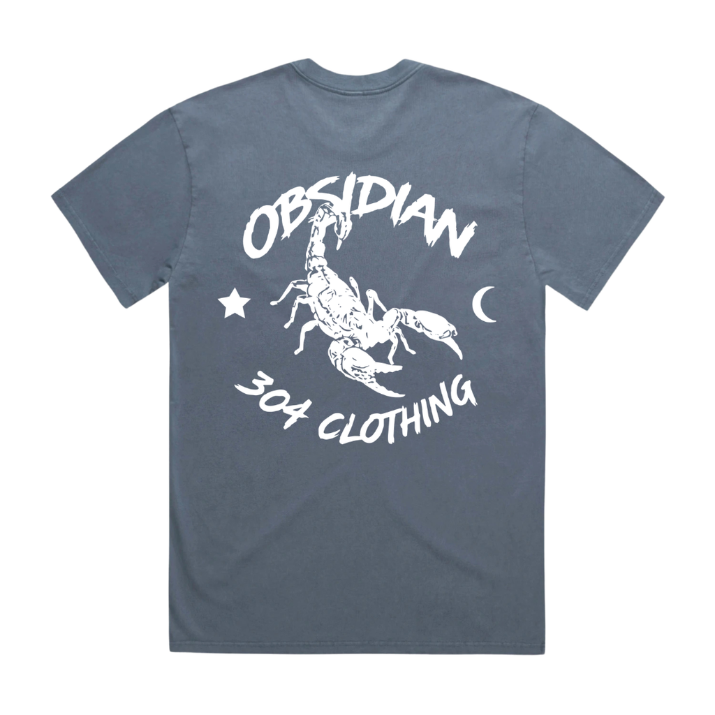 Obsidian T-Shirt Faded Indigo