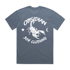 Obsidian T-Shirt Faded Indigo