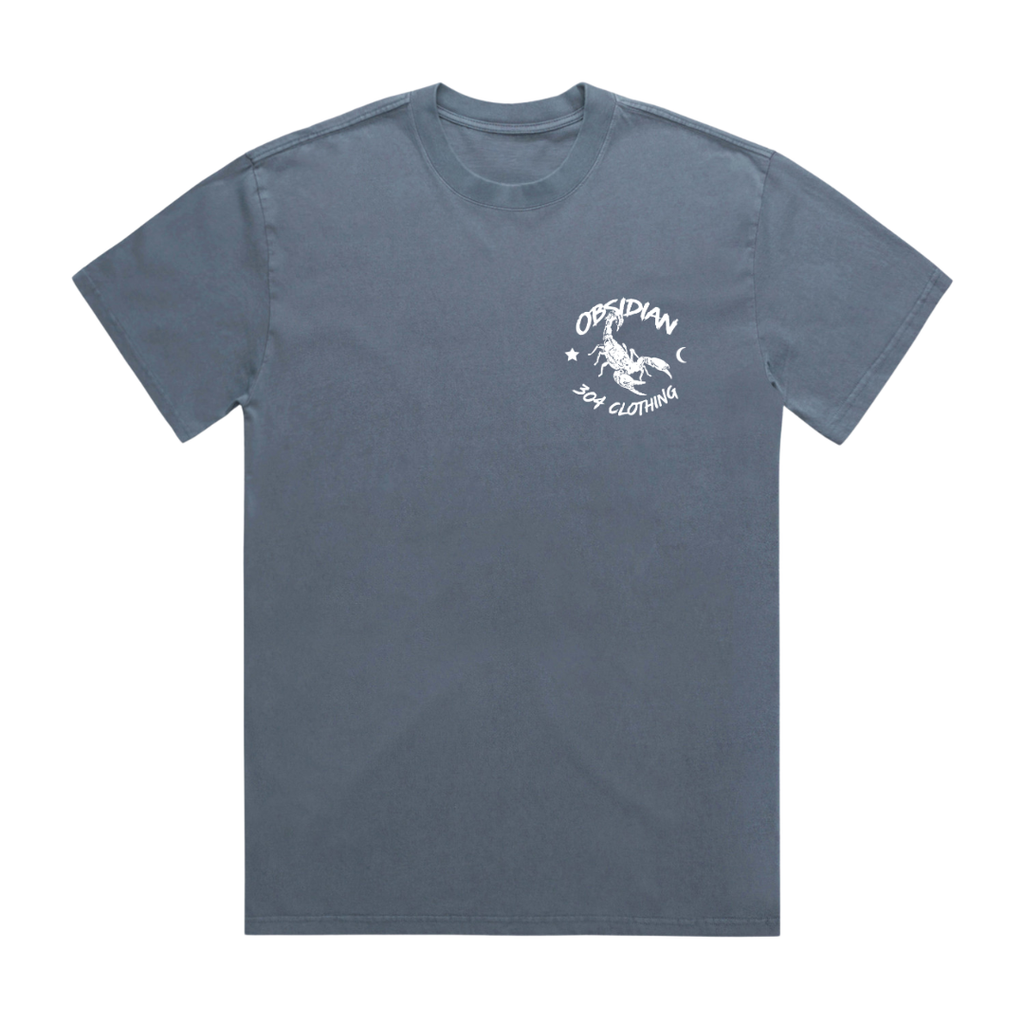 Obsidian T-Shirt Faded Indigo
