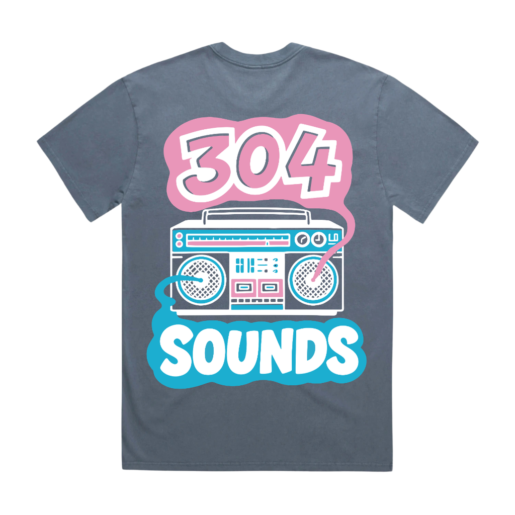 304 Sounds T-Shirt Faded Indigo