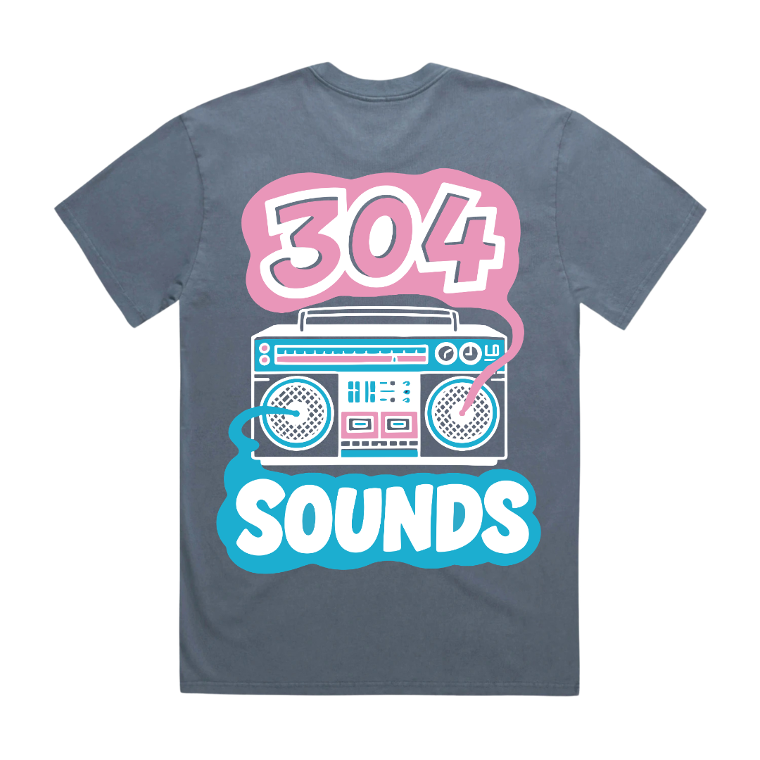304 Sounds T-Shirt Faded Indigo