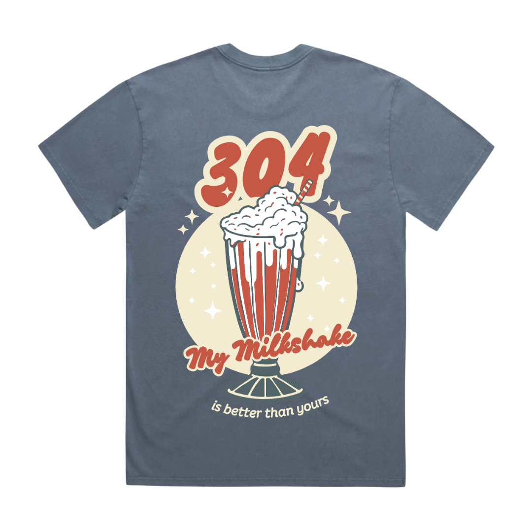 Milkshake T-Shirt Faded Indigo