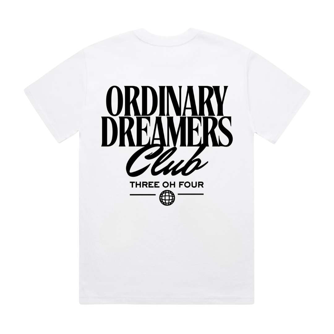 Ordinary Dreamers Club T-Shirt Faded White