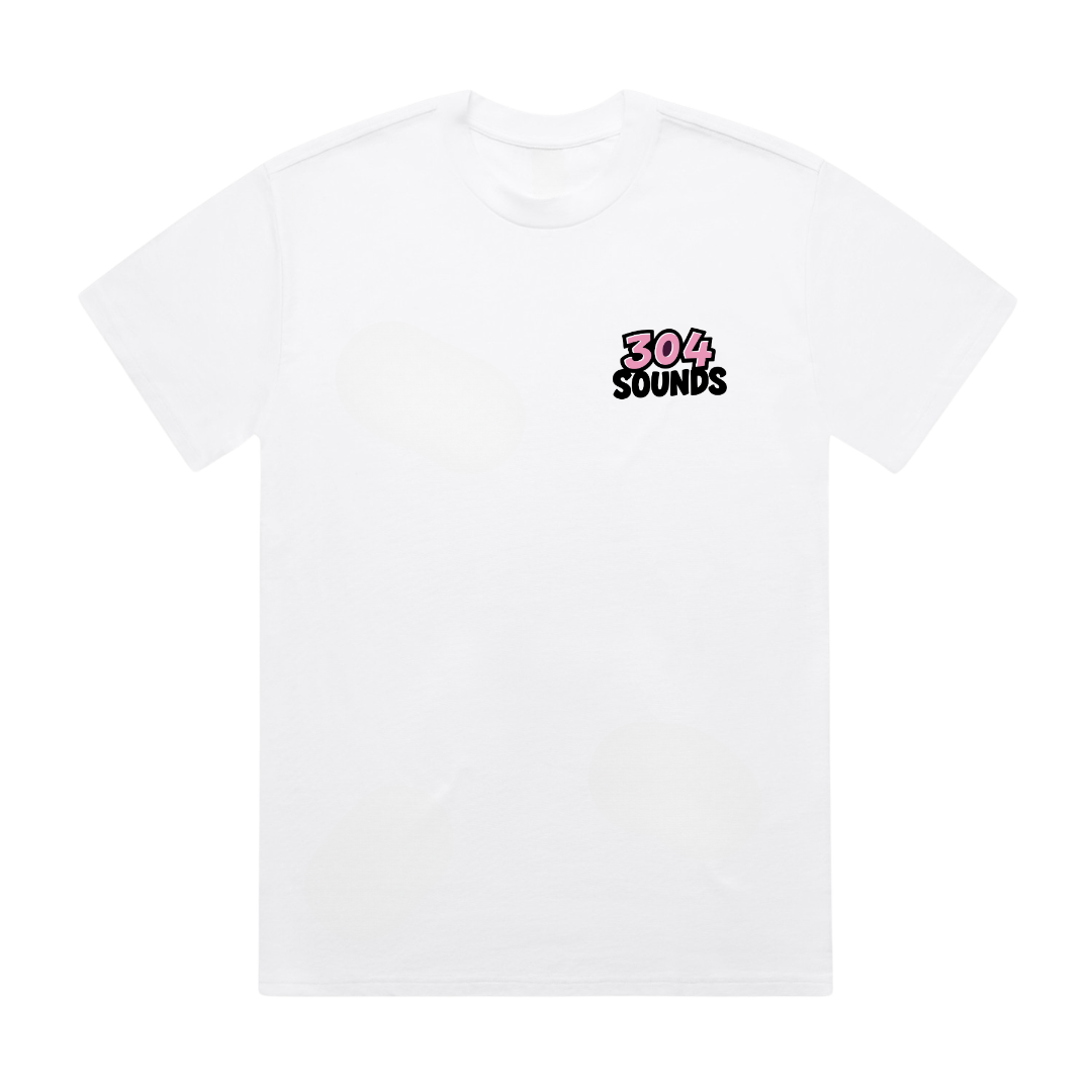304 Sounds T-Shirt Faded White