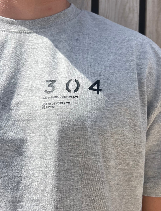 304 Mens Flourish T Shirt Grey