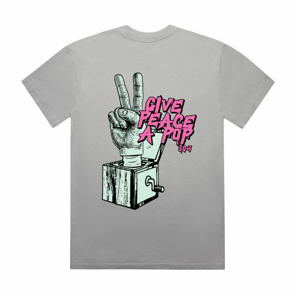 Give Peace a Pop Heavy Faded T-Shirt Storm
